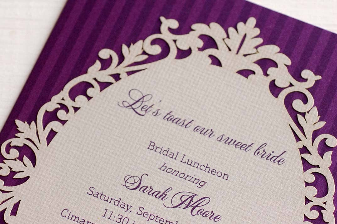 wedding invitation satin
